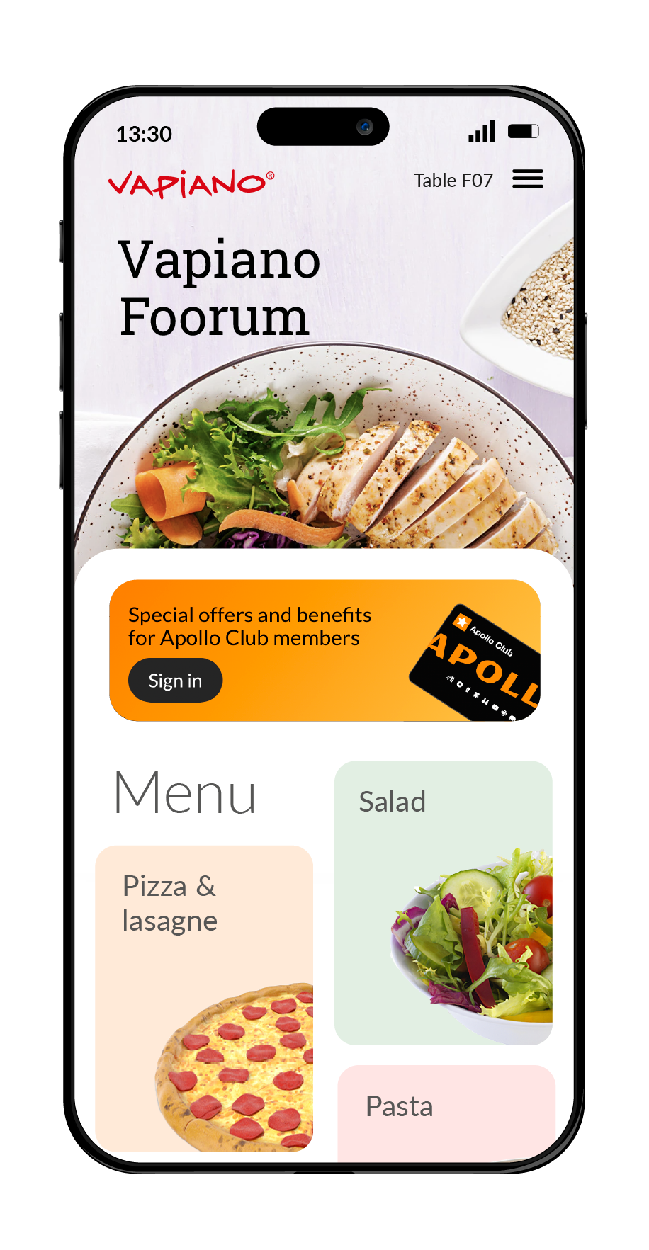 Markus Mobile Order App - Vapiano